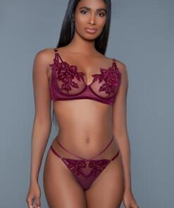 Evangeline BH Set - Bordeaux