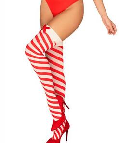 Kissmas Gestreepte Kerst Kousen