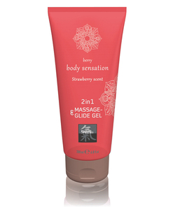 Massage- & Glide Gel 2 in 1 - Aardbei