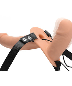 Power Pegger Dubbele Strap-On Vibrator
