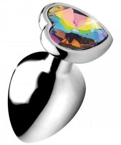 Rainbow Heart Buttplug - Groot