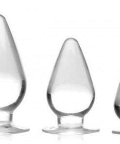 Triple Cones Anaalplug Set van 3 - Transparant