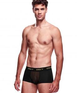 Envy Transparante Mesh Herenshort - Zwart