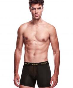Envy Transparante Mesh Herenshort - Zwart