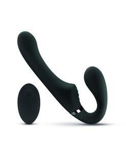 No-Parts - Avery Strapless Strapon Vibrerende Dildo 22 cm - Zwart