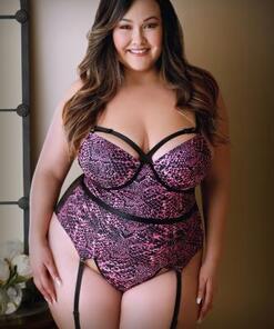 Viviana Cage 2-Delige Jarretel Set - Snake