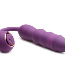 Thru Thumper Stotende Siliconen Vibrator met Afstandsbediening