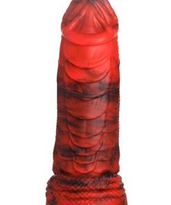 Fire Dragon Red Scaly Dildo