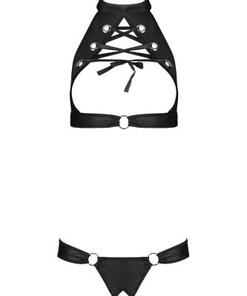 Malwia Set Met Open Cups en Kruisje - Zwart