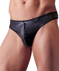 Mannenstring Met Rits Met Strass-Steentjes