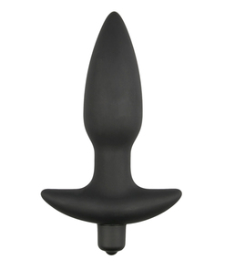 Vibrerende buttplug - zwart
