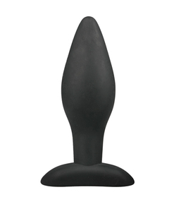 Medium Zwarte Siliconen Buttplug