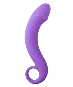 Siliconen prostaat dildo - paars
