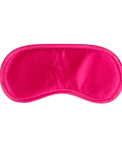 Roze satijnen oogmasker
