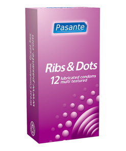 Pasante Ribs & Dots condooms 12 stuks
